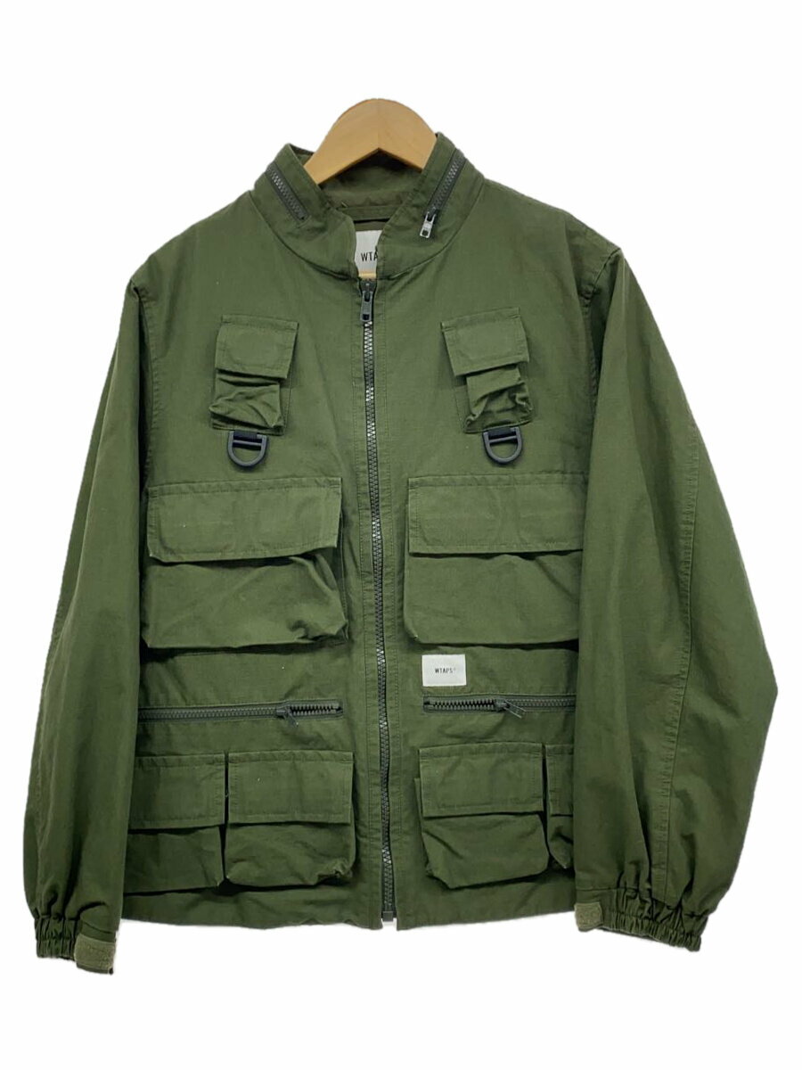 【中古】WTAPS◆19SS/MODULAR JACKET/モジュラー/1/コットン/KHK/191BRDT-JKM02【メンズウェア】