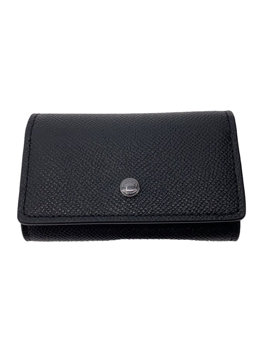 【中古】COACH◆キーケース/レザー/BLK/メンズ【服飾雑貨他】