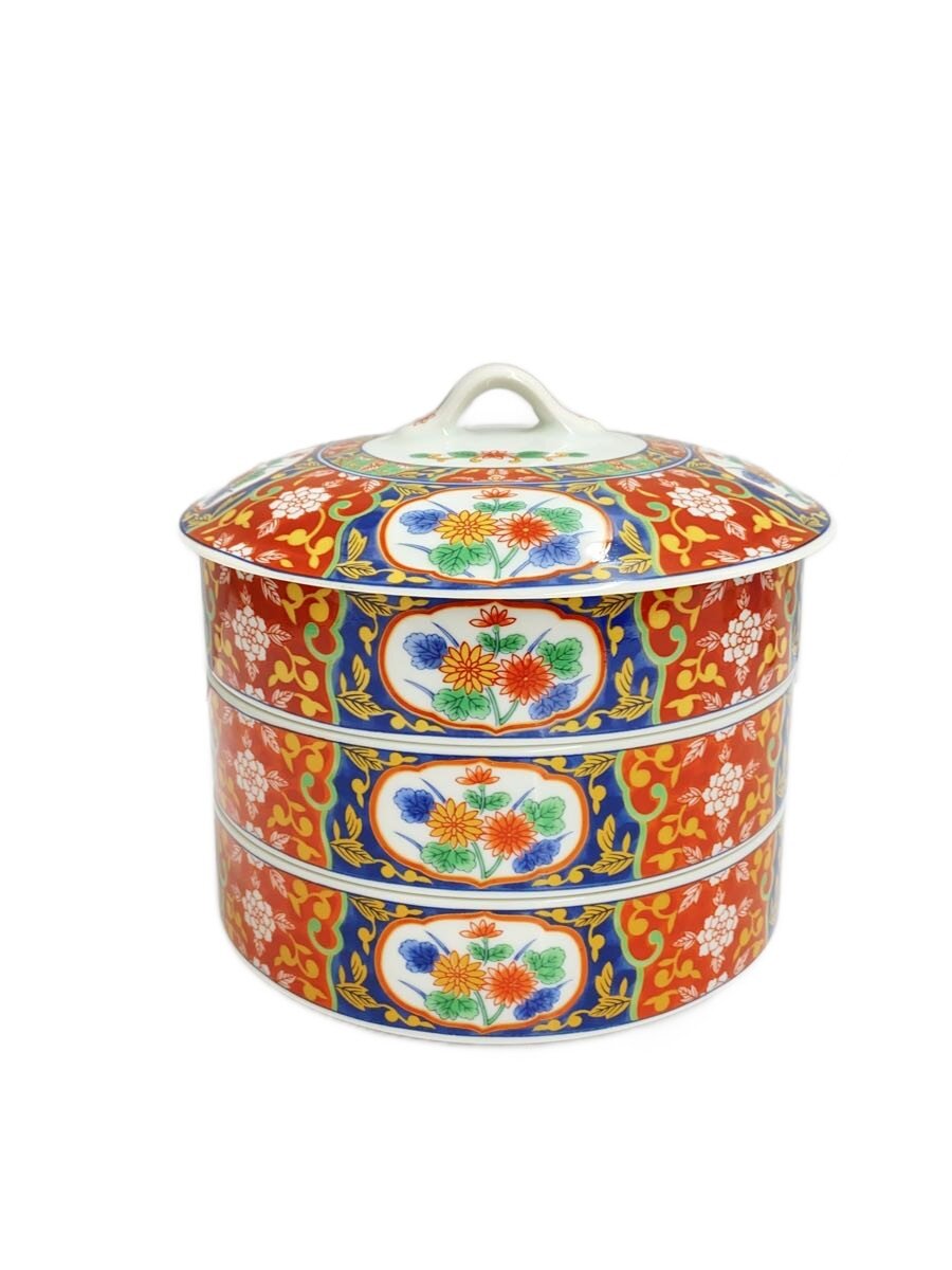 Rakuten - 【中古】飛鳥窯/三段重/和食器その他/3点セット/有田焼【キッチン用品】
