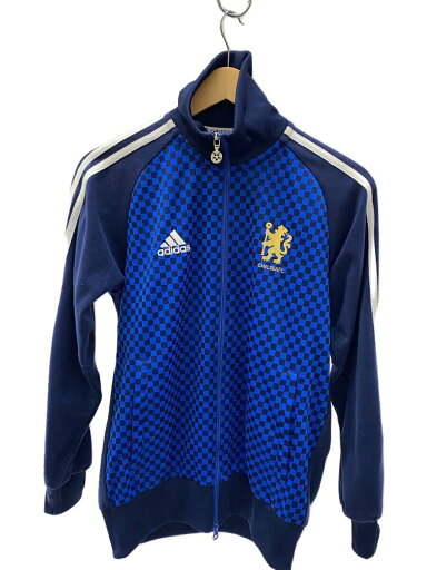 【中古】adidas◆CHELSEA FC/トラックジャケット/ジャージ/M/ポリエステル/BLU/チェック/e04149//【メンズウェア】 【中古】adidas◆CHELSEA FC/トラックジャケット/ジャージ/M/ポリエステル/BLU/チェック/e04149//【メンズウェア】