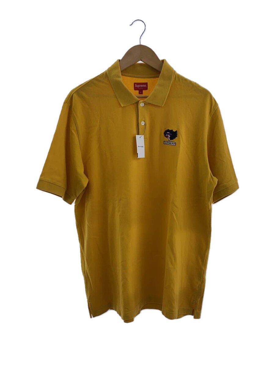 【中古】Supreme◆ポロシャツ/L/コットン/YLW/無地【メンズウェア】
