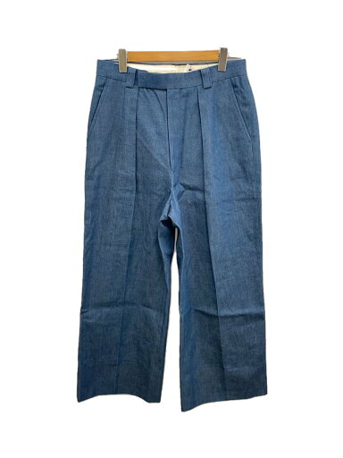 【中古】INTERIM◆1-TUCK BAGGY SLACKS/ボトム/4/コットン/インディゴ/IT22S199-22A【メンズウェア】 【中古】INTERIM◆1-TUCK BAGGY SLACKS/ボトム/4/コットン/インディゴ/IT22S199-22A【メンズウェア】