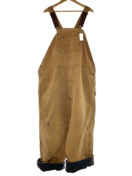 【中古】Carhartt◆オーバーオール/48/コットン/キャメル/R27/Duck Bib Overall/ダブルニー【メンズウェア】