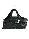 【中古】MASTERPIECE◆ボストンバッグ/レザー/BLK/無地【バッグ】(4)