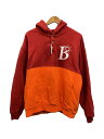 【中古】BoTT◆2 Tone Pullover Hoodie/パーカー/L/コットン/レッド/223BoTT07【メンズウェア】(4)