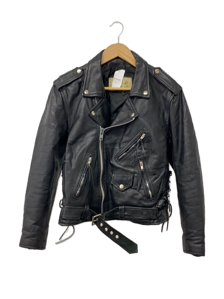 【中古】mfg co inc./レザージャケット・ブルゾン/--/レザー/BLK【メンズウェア】