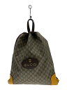 【中古】GUCCI◆リュック/ナップサック/PVC/BRW/473372【バッグ】