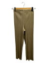 【中古】PLEATS PLEASE ISSEY MIYAKE◆ボトム/2/ポリエステル/KHK/JF343【レディースウェア】