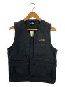 【中古】THE NORTH FACE◆FIREFLY CAMP VEST_ファイヤーフライキャンプベスト/M/アクリル/ブラック/無地【メンズウェア】
