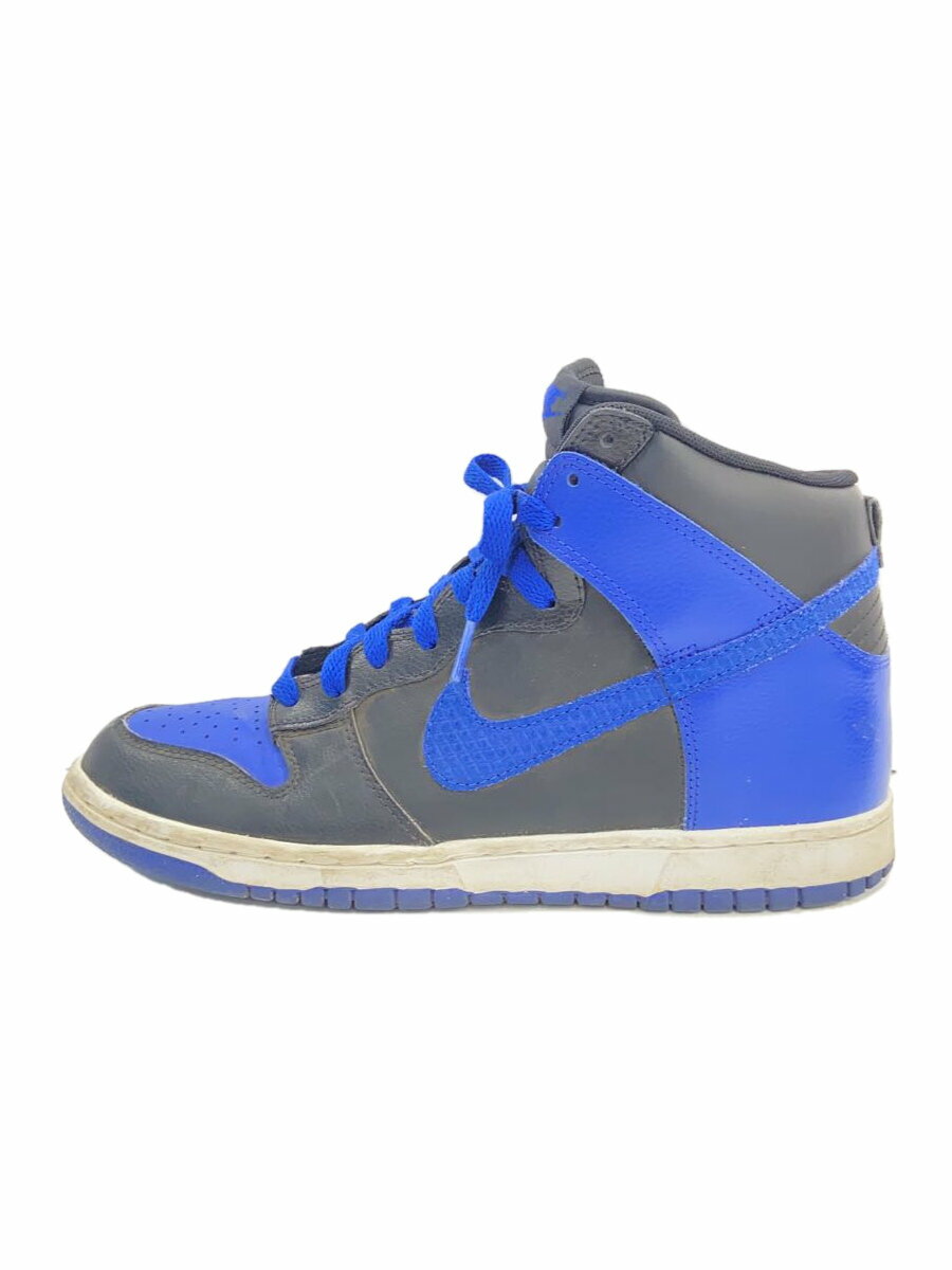 【中古】NIKE◆DUNK HIGH/ダンクハイ/ブルー/317982-049/26cm/BLU【シューズ】