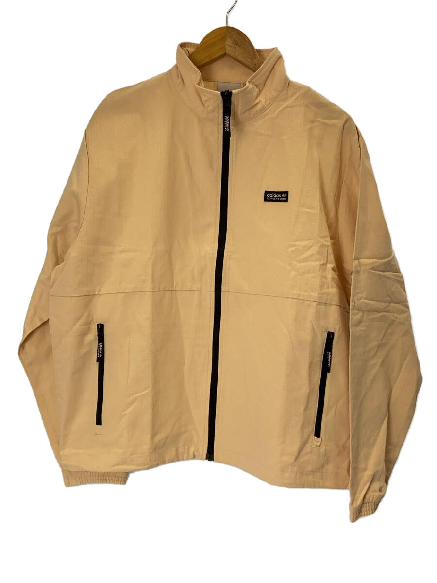 【中古】adidas◆ウインドブレーカー/L/コットン/BEG/HR3505【メンズウェア】