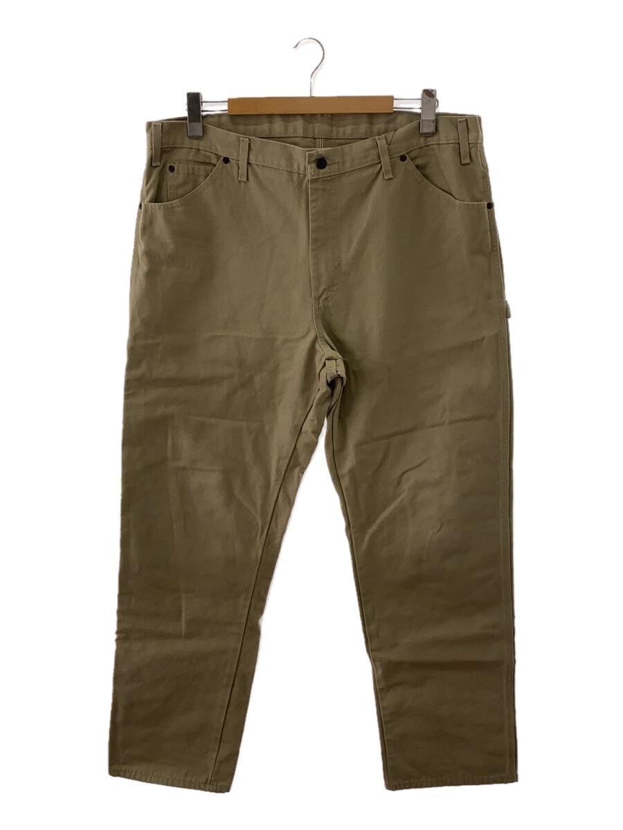 【中古】DICKIES◆ペインターパンツ/--/コットン/BEG/無地【メンズウェア】