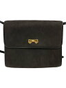 【中古】NINA RICCI◆フランス製/リボン/ショルダーバッグ/レザー/BLK【バッグ】(4)