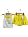 【中古】kate spade new york◆セットアップ/--/コットン/YLW【キッズ】