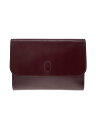 【中古】Cartier◆クラッチバッグ/レザー/BRD/無地【バッグ】