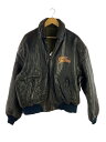【中古】PLANET HOLLYWOOD◆リバーシブル/レザー×キルティング/レザージャケット/XL/袖変色有/小穴有【メンズウェア】