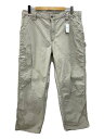 【中古】Carhartt◆Dungaree Fit/ペインターパンツ/38/コットン/CRM/クリーム【メンズウェア】