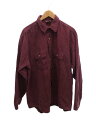 【中古】FIVE BROTHER◆長袖シャツ/XL/コットン/RED【メンズウェア】