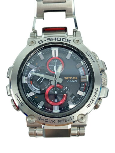 【中古】CASIO◆ソーラー腕時計・G-SHOCK/アナログ/ステンレス/SLV/SLV/SS【服飾雑貨他】 【中古】CASIO◆ソーラー腕時計・G-SHOCK/アナログ/ステンレス/SLV/SLV/SS【服飾雑貨他】