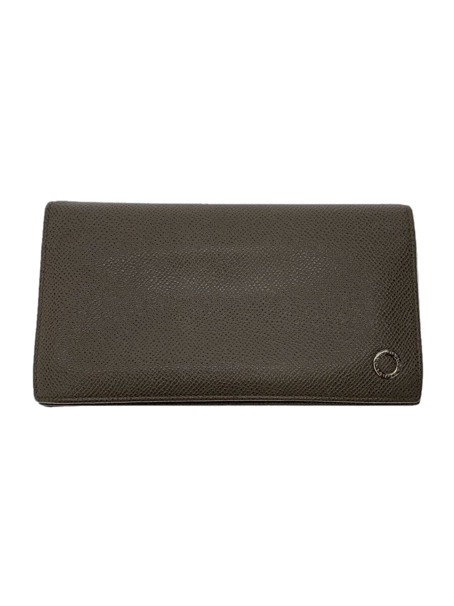 Clothing Accessories (Caps, Ties, Belts) - 【中古】BVLGARI◆長財布/レザー/GRY/レディース/33754【服飾雑貨他】