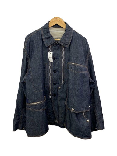 【中古】Tamme◆23SS/RAF FS DENIM WORK JACKET/カバーオール/デニム/IDG/無地/23S0094【メンズウェア】 【中古】Tamme◆23SS/RAF FS DENIM WORK JACKET/カバーオール/デニム/IDG/無地/23S0094【メンズウェア】