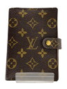 【中古】LOUIS VUITTON◆アジェンダPM_モノグラム_BRW/--/BRW/レディース【服飾雑貨他】