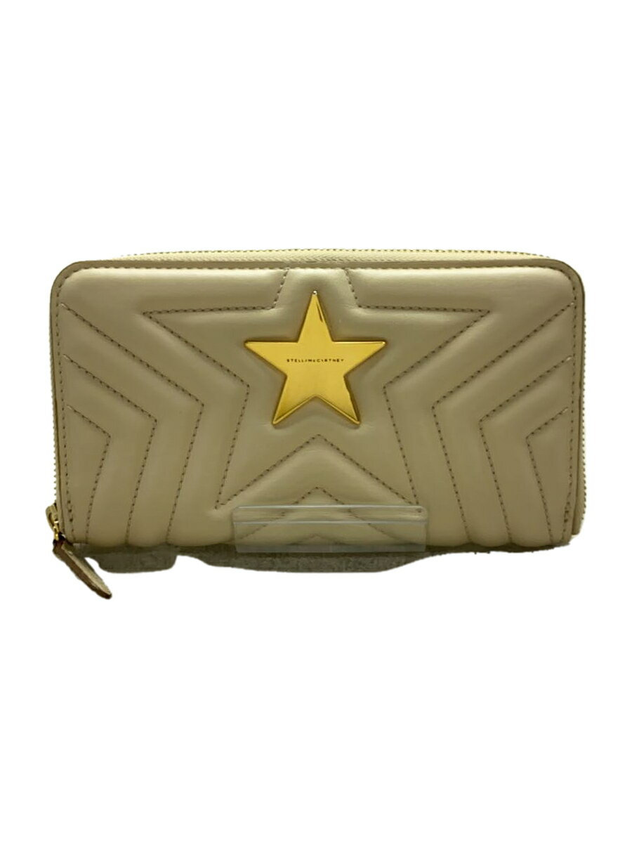 【中古】STELLAMcCARTNEY◆スター/レザーキルティング/長財布/レザー/BEG/レディース【服飾雑貨他】