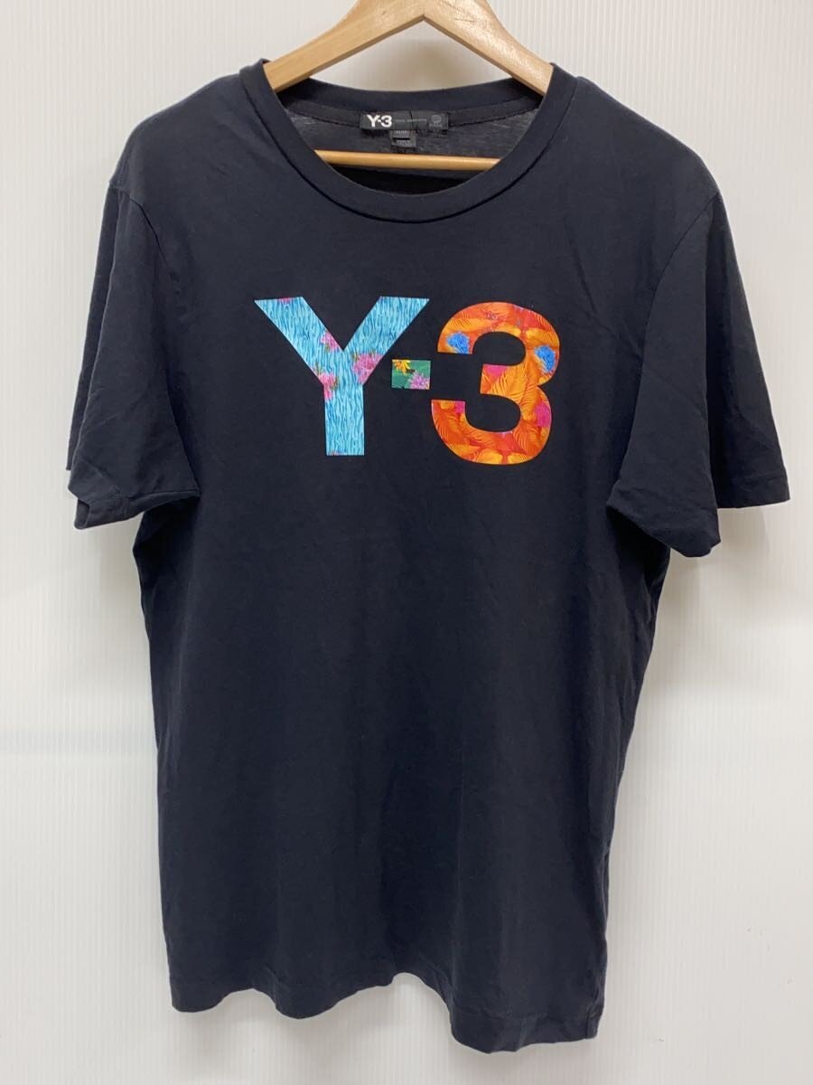 【中古】Y-3◆Tシャツ/M/コットン/BLK/無地/Z48606【メンズウェア】(4.0)