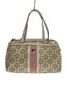 【中古】COACH◆ボストンバッグ/--/BEG/総柄/F15132【バッグ】