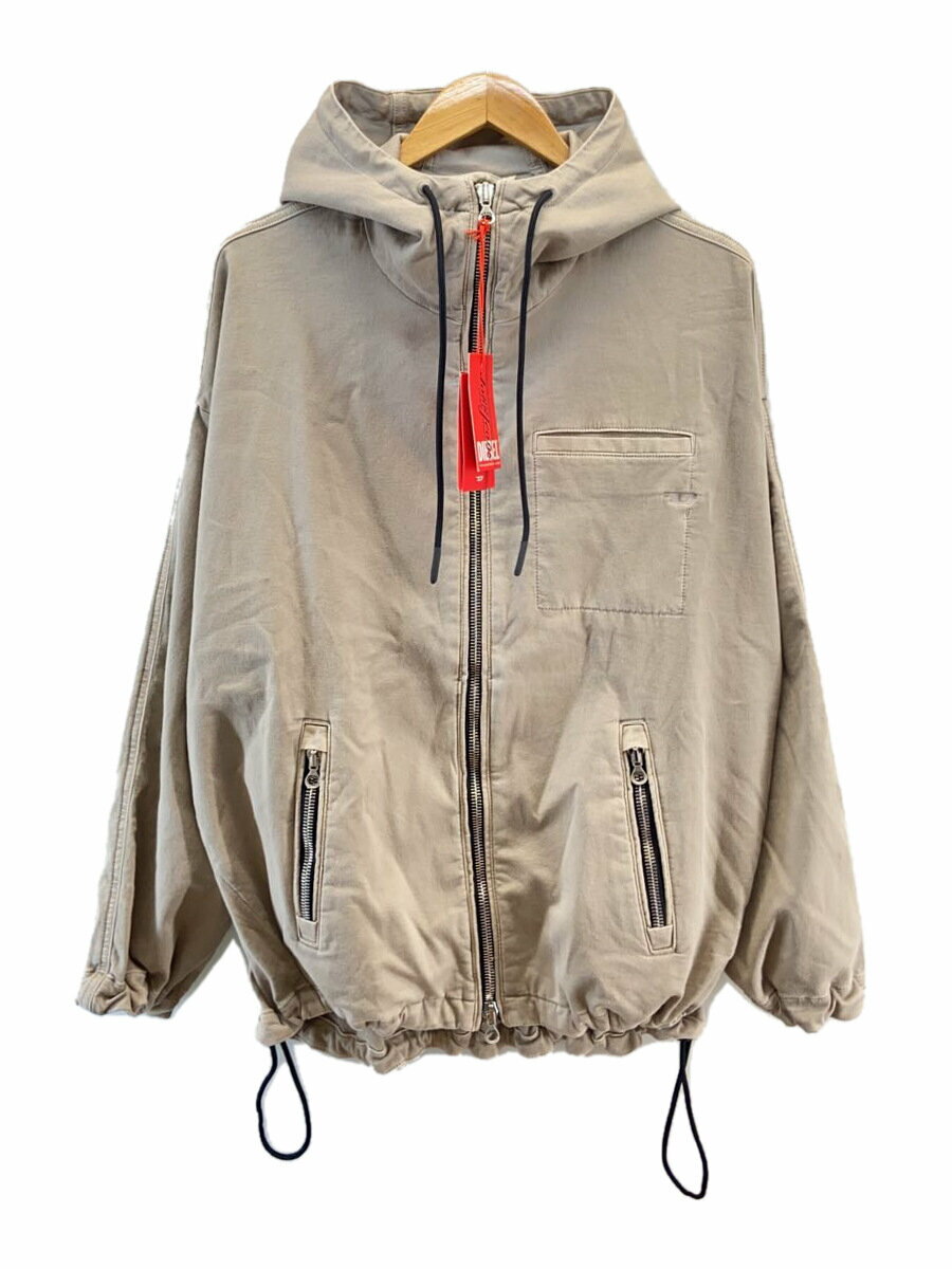 【中古】DIESEL◆ジャケット/XS/コットン/BEG/無地/A09757【メンズウェア】