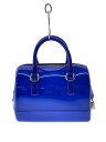 【中古】FURLA◆ボストンバッグ/PVC/BLU//【バッグ】