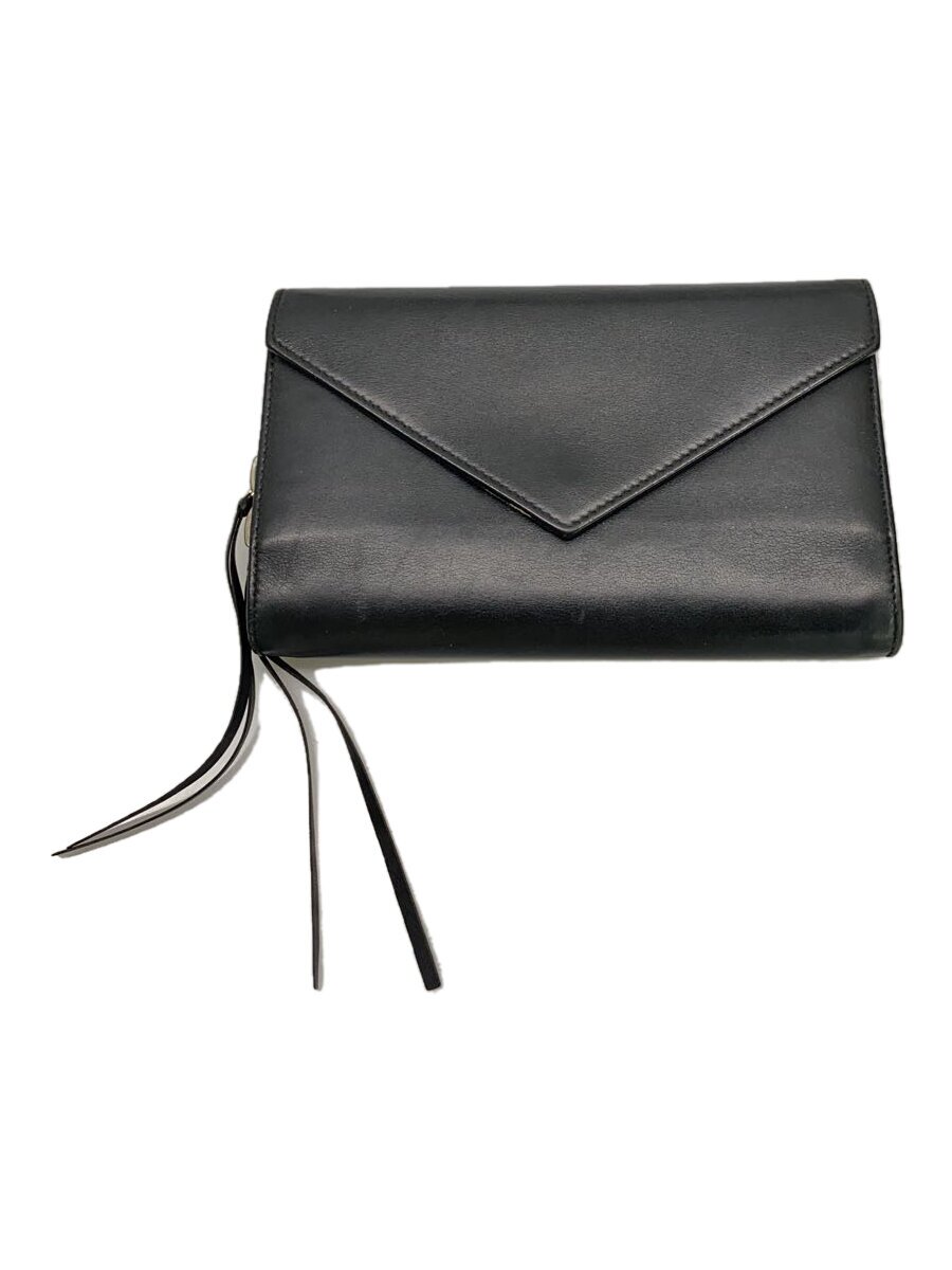 【中古】BALENCIAGA◆長財布/レザー/BLK/レディース/371661・100・Z・584046【服飾雑貨他】