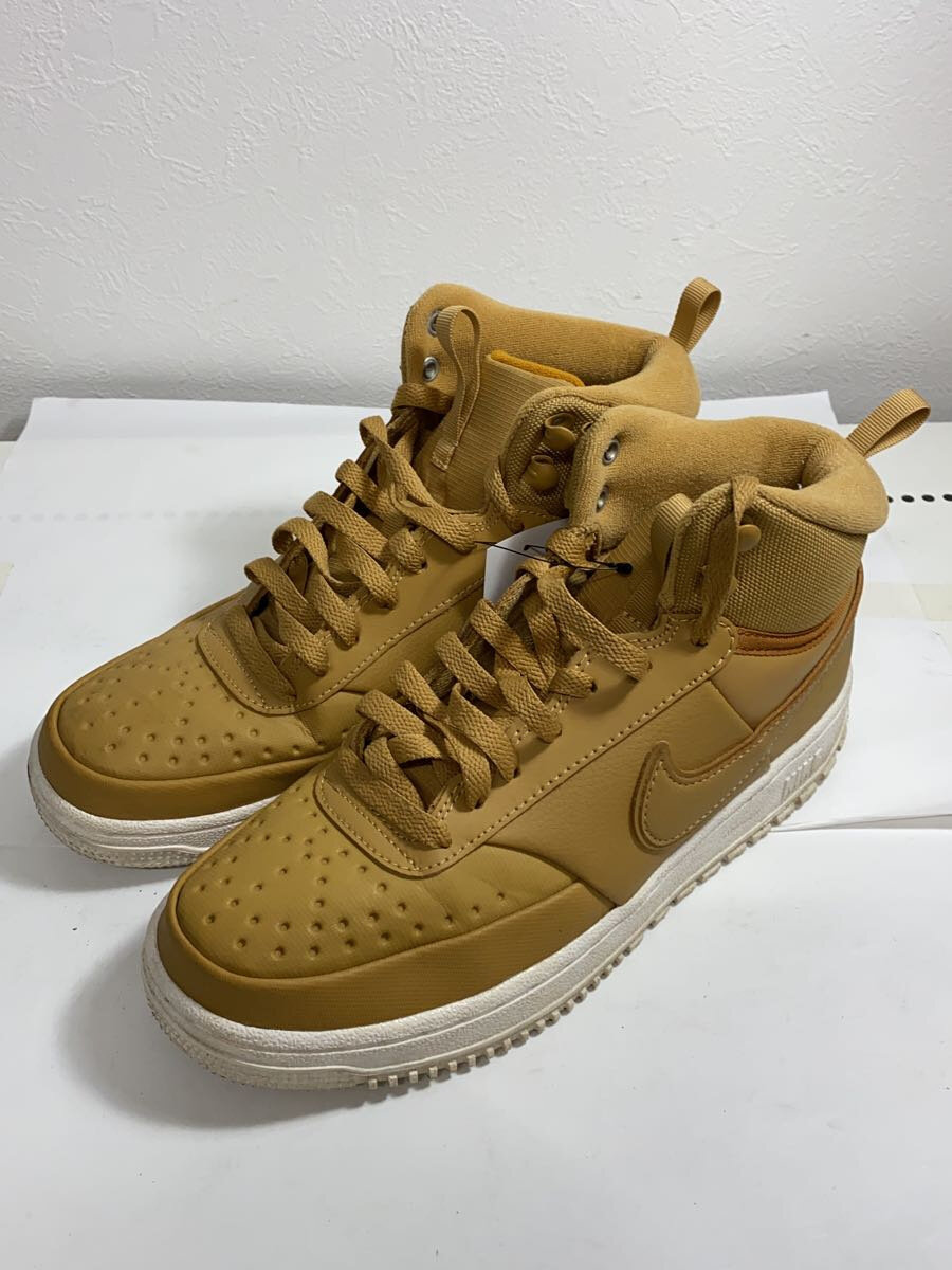 【中古】NIKE◆COURT VISION MID WNTR_コート ビジョン MID WNTR/25.5cm/CML【シューズ】