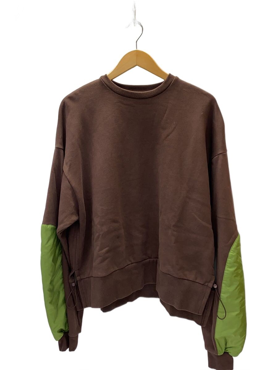 【中古】HERIN.CYE◆Elbow patchi cut tops/FREE/コットン/BRW/530IAM80-1291【レディースウェア】