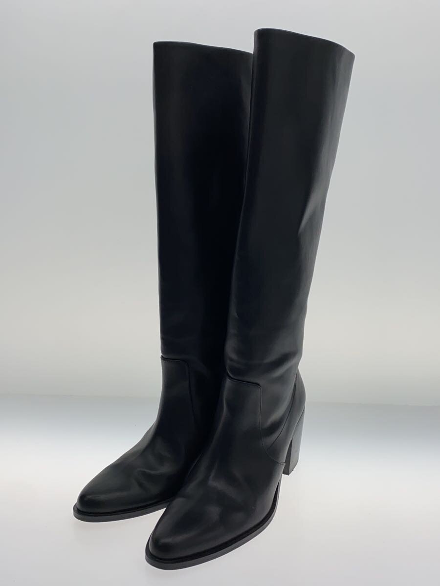 【中古】Mila Owen◆ロン23AW/ウッドヒールロングブーツ/24.5cm/BLK/レザー/09WGS235511//【シューズ】 jumblestore-37568294 2nd STREET 楽天市場店 サンプル画像2