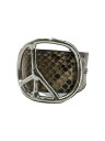 【中古】Needles◆ニードルズ/Peace Buckle Bracelet/ブレスレット/レザー/ベージュ/パイソン柄【服飾雑貨他】