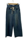【中古】R’IAM-PLAGE◆24SS/SUPER LOOSE デニムワイドパンツ/34/コットン/BLU/24-030-922-6060-【レディースウェア...