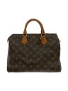 【中古】LOUIS VUITTON◆2)スピーディ30_モノグラム・キャンバス_BRW/PVC/BRW/総柄【バッグ】