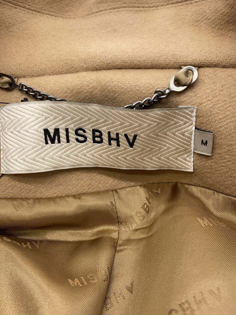 【中古】MISBHV◆チェスターコート/M/ウール/BEG/913287【メンズウェア】