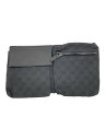 【中古】GUCCI◆ウエストバッグ_GGキャンバス/キャンバス/BLK【バッグ】