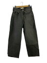 【中古】Black by moussy◆ボトム/2/デニム/BLK/無地//【レディースウェア】