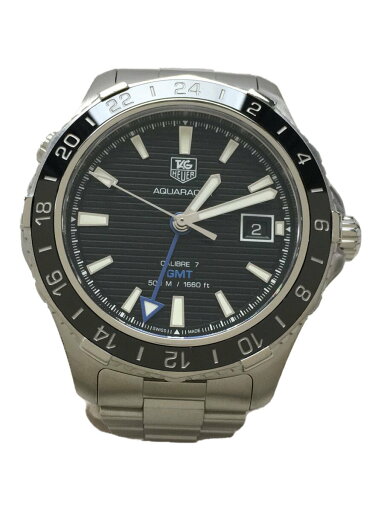 【中古】TAGHeuer◆自動巻/アクアレーサーGMT/500M/WAK211A/キャリバー7GMT/2022年7月WOH済//【服飾雑貨他】 【中古】TAGHeuer◆自動巻/アクアレーサーGMT/500M/WAK211A/キャリバー7GMT/2022年7月WOH済//【服飾雑貨他】