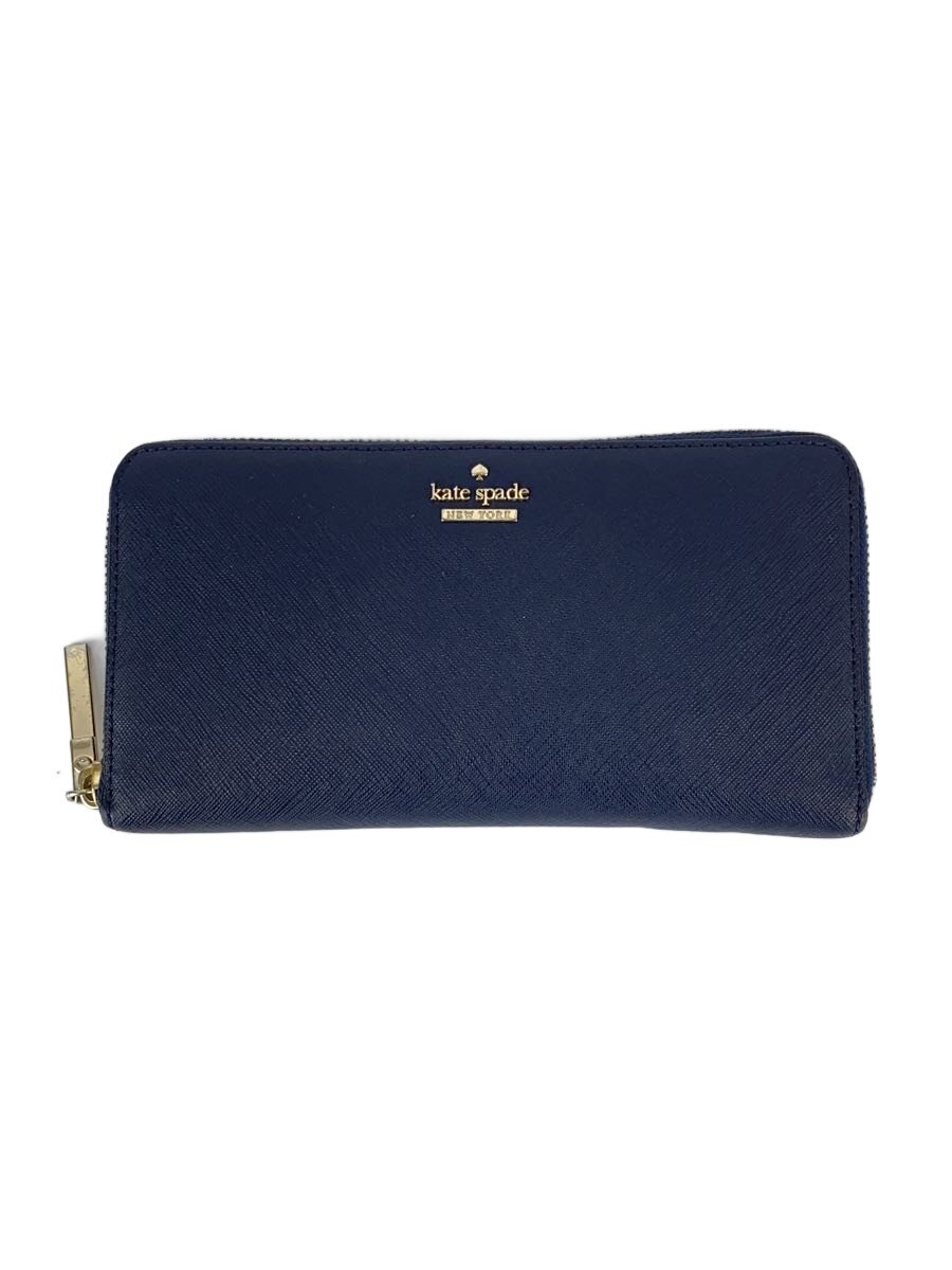 【中古】kate spade new york◆長財布/NVY/無地/レディース/PWRU5073【服飾雑貨他】