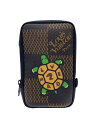 【中古】LOUIS VUITTON◆×NIGO/ダミエジャイアント ダブルフォンポーチ/レザー/BRW/N40377【バッグ】(4)