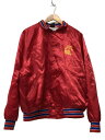 【中古】ARISTO JAC/USA製/JOHNS ROOFING/ナイロンスタジャン/XXL/ナイロン/RED【メンズウェア】