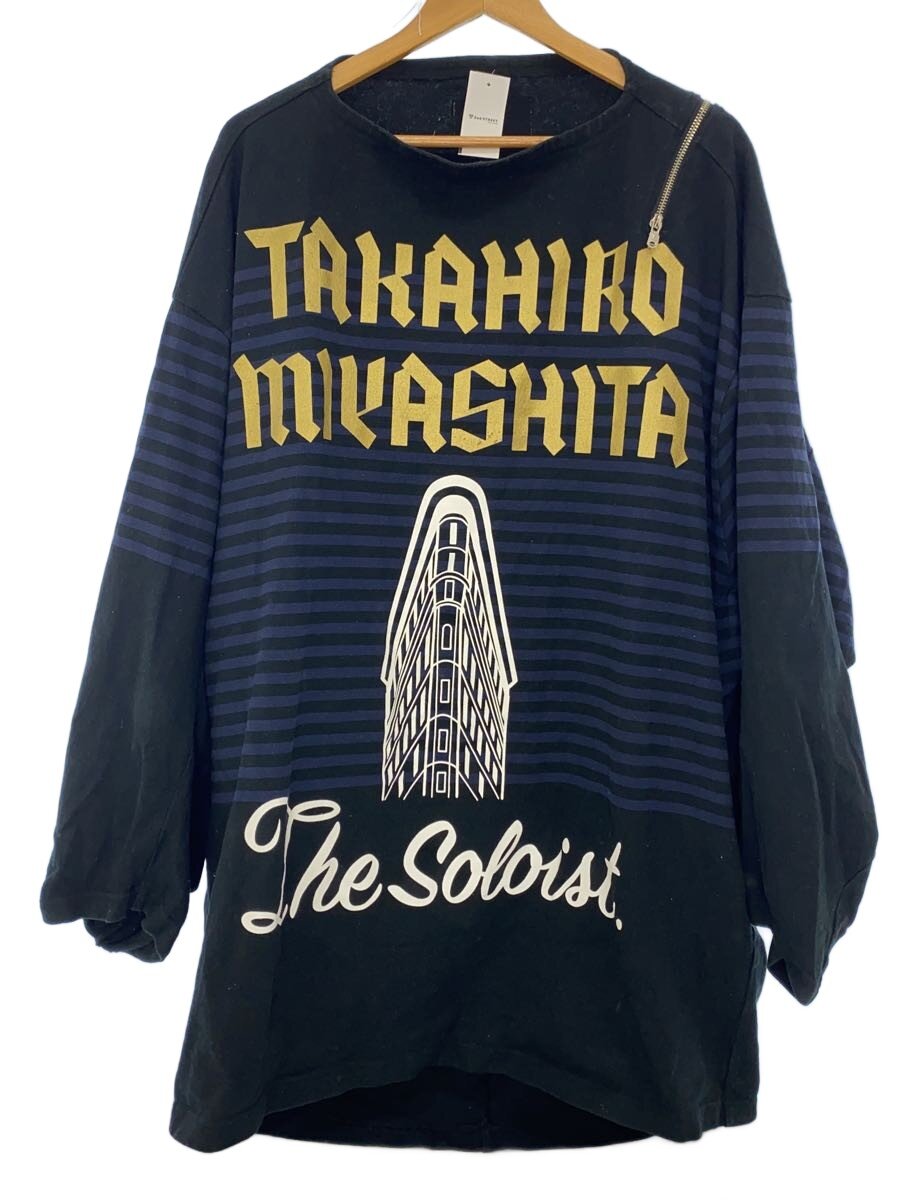 【中古】TAKAHIROMIYASHITA TheSoloist.◆ダブルジップオーバーサイズバルーンボーダーバスクシャツ/sc.0001aAW22/22AW/44【メンズウェア】