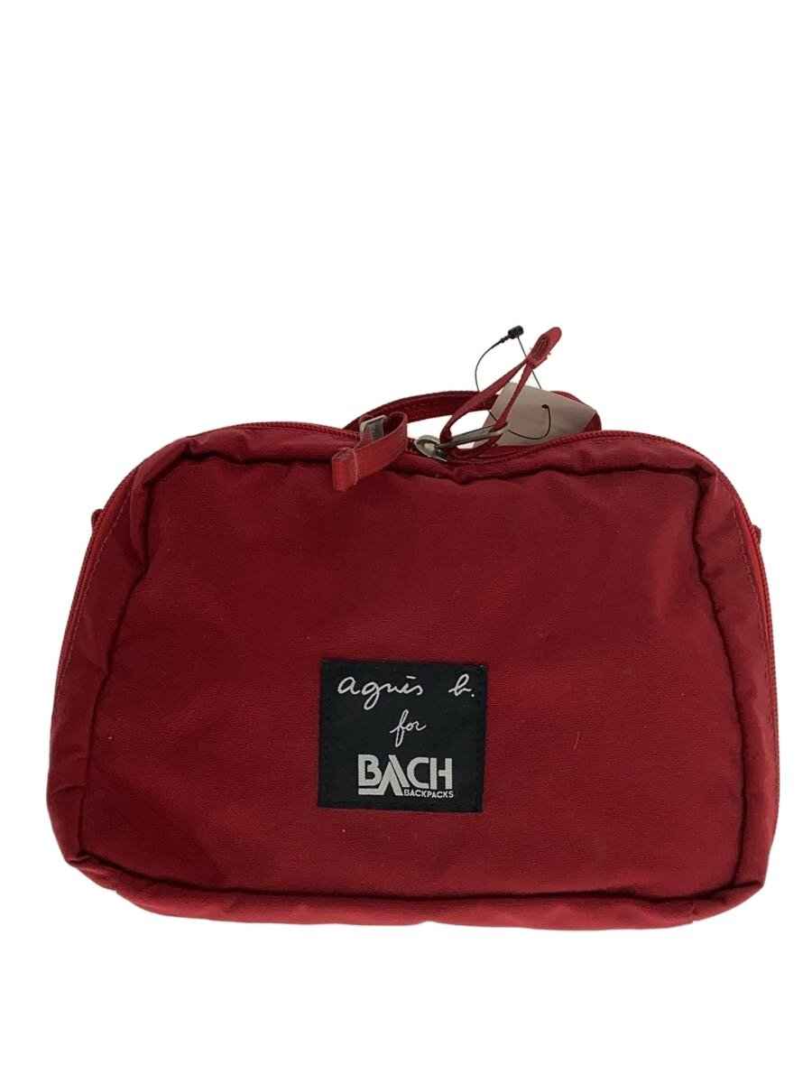 【中古】agnes b.◆×BACH/バッグ/--/RED【バッグ】