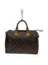 【中古】LOUIS VUITTON◆1)スピーディ30_モノグラム・キャンバス_BRW/PVC/BRW【バッグ】