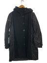 【中古】blanc basque◆コート/38/ナイロン/BLK/無地/BB66-224【レディースウェア】