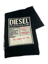 【中古】DIESEL◆マフラー/--/ブラック/総柄/メンズ/品質表示タグ無し【服飾雑貨他】